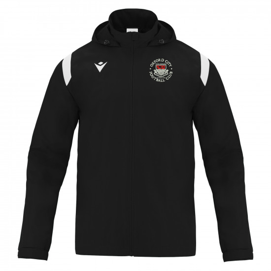 Oxford City FC - COACH SARANSK full zip showerjacket (Black/White) Oxford City FC - COACH SARANSK full zip showerjacket (Black/White)