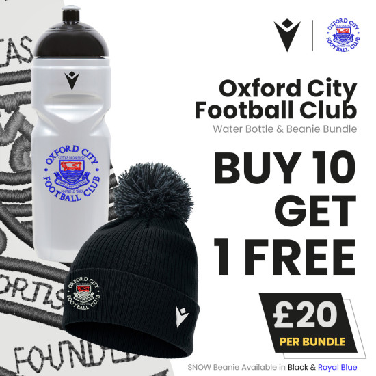 Oxford City FC - Water Bottle & Beanie Bundle