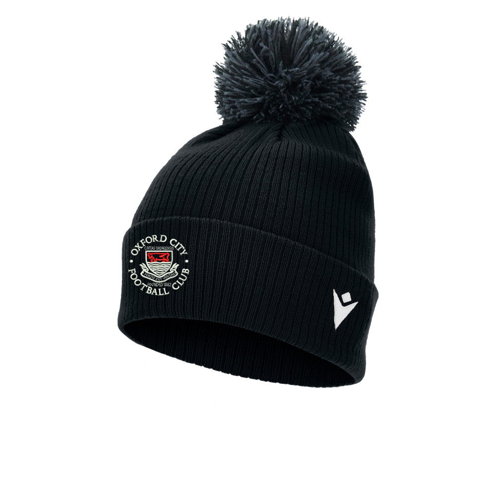 Oxford City FC - SNOW ponpom bonnet (Black)
