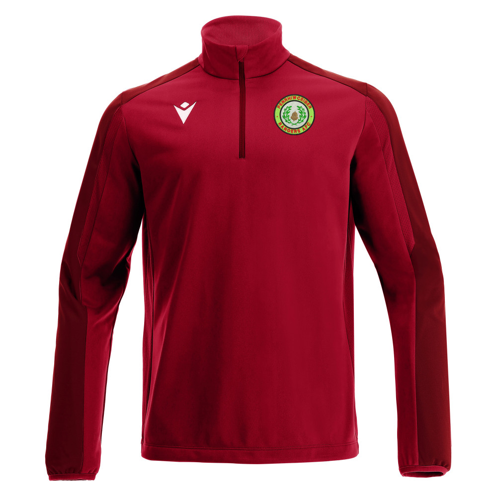 Penrhiwceiber Rangers AFC - ARNO 1/4 zip top (Red) [DAVIES TRAVEL]