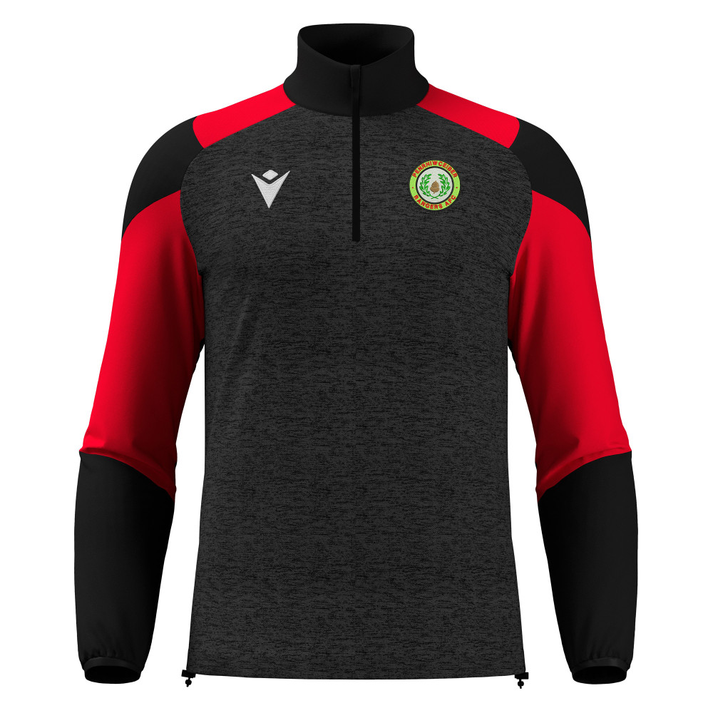 Penrhiwceiber Rangers AFC - CUZCO 1/4 zip top (Black/Red)
