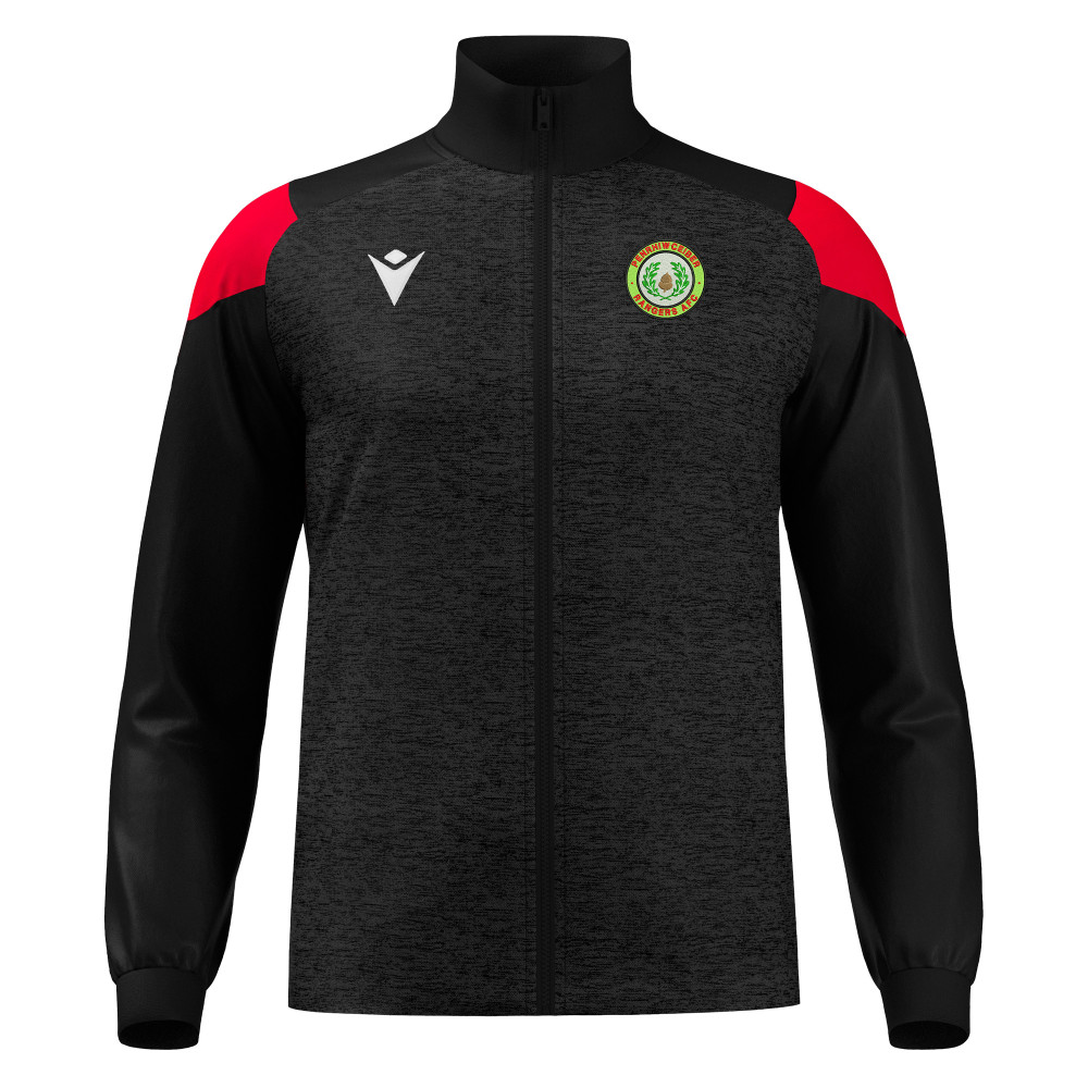 Penrhiwceiber Rangers AFC - PROMETHEUS microfiber full zip top (Black/Red)