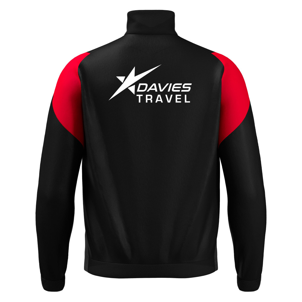 Penrhiwceiber Rangers AFC - PROMETHEUS microfiber full zip top (Black/Red)
