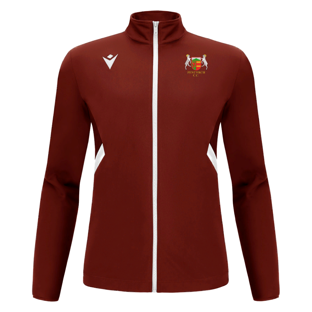Pentyrch CC - RAIJIN full zip top (Maroon)