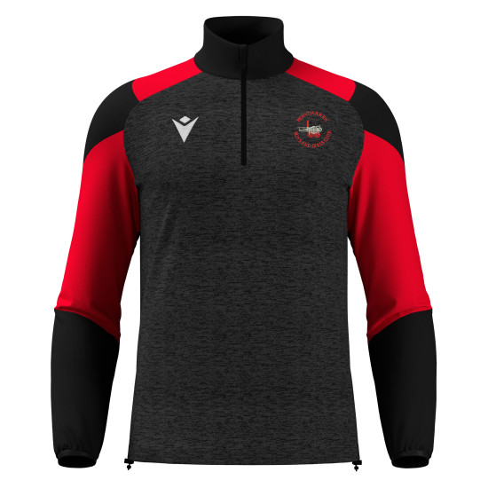 Penydarren BGC - CUZCO 1/4 zip top (Black/Red) Kids