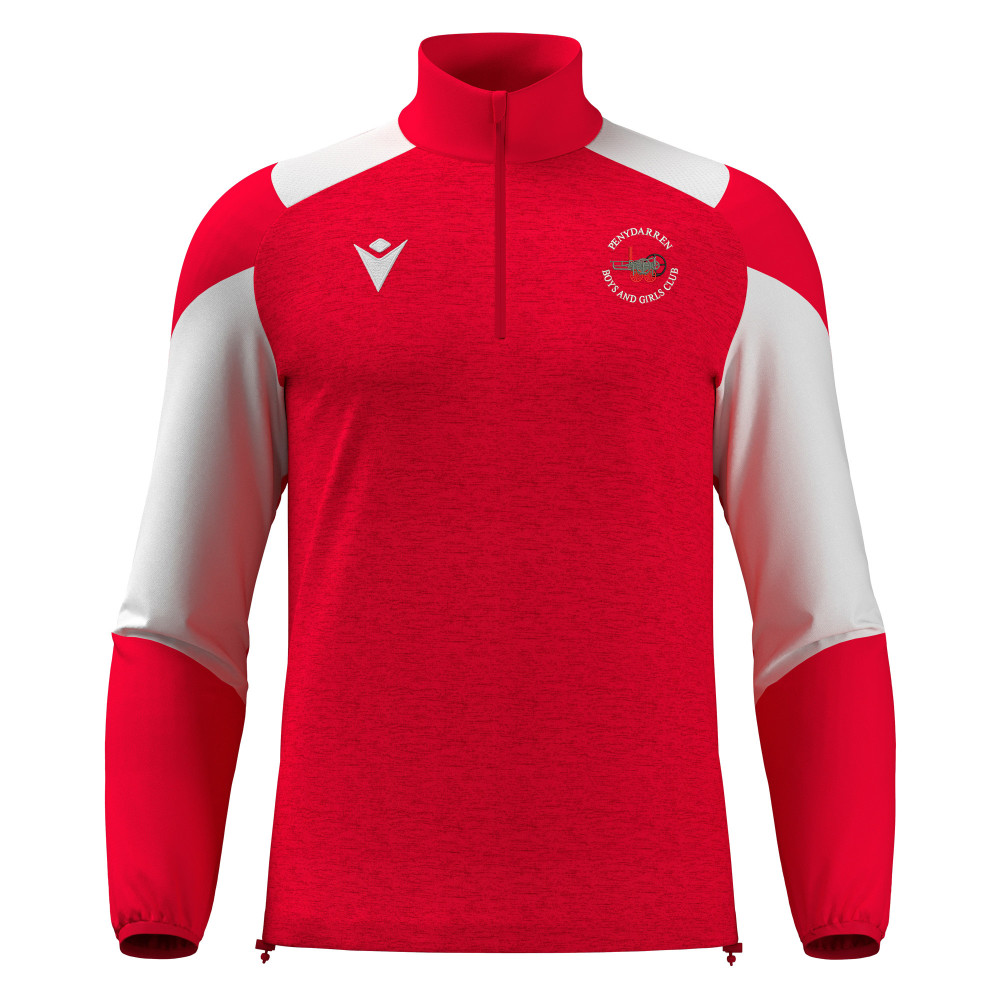 Penydarren BGC - CUZCO 1/4 zip top (Red/White)