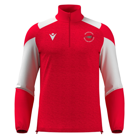 Penydarren BGC - CUZCO 1/4 zip top (Red/White) Kids