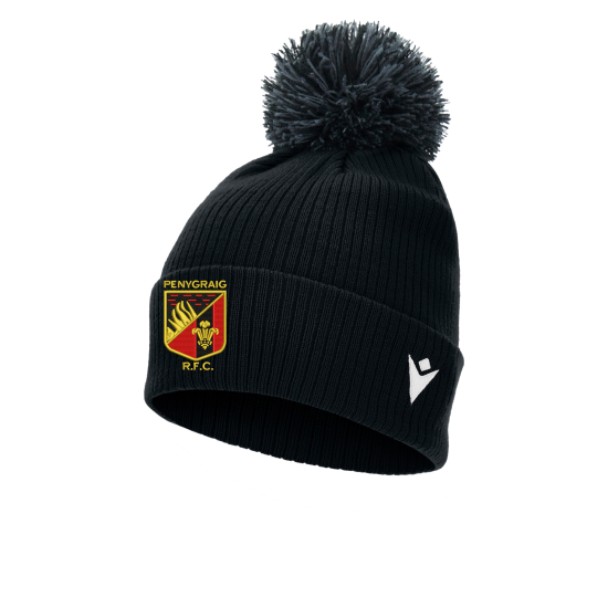 Penygraig RFC - SNOW ponpom bonnet (Black)