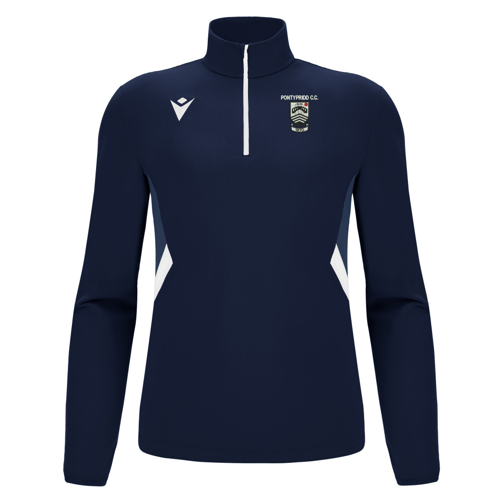 Pontypridd CC - FRASER 1/4 zip top (Navy/White) 