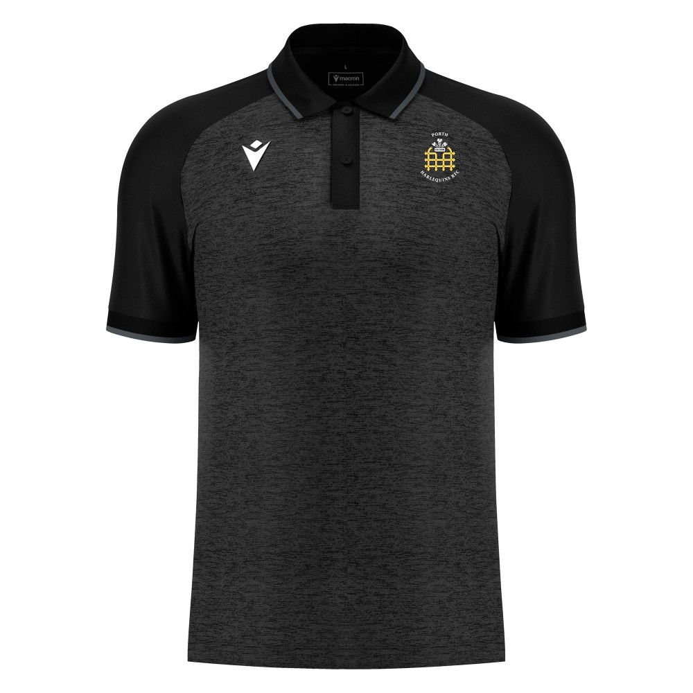 Porth Harlequins RFC - AULOS polo (Black)
