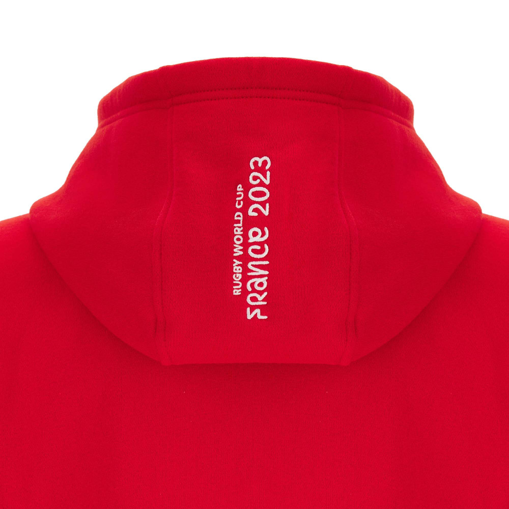 WALES RUGBY RWC 2023 FULL ZIP HOODY - RED