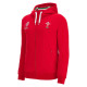 WALES RUGBY RWC 2023 FULL ZIP HOODY - RED