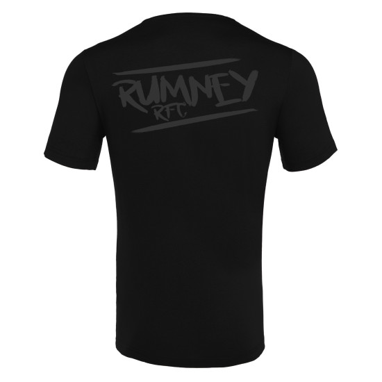 Rumney RFC - GRAPHIC tee 3 REVERSE (Black)