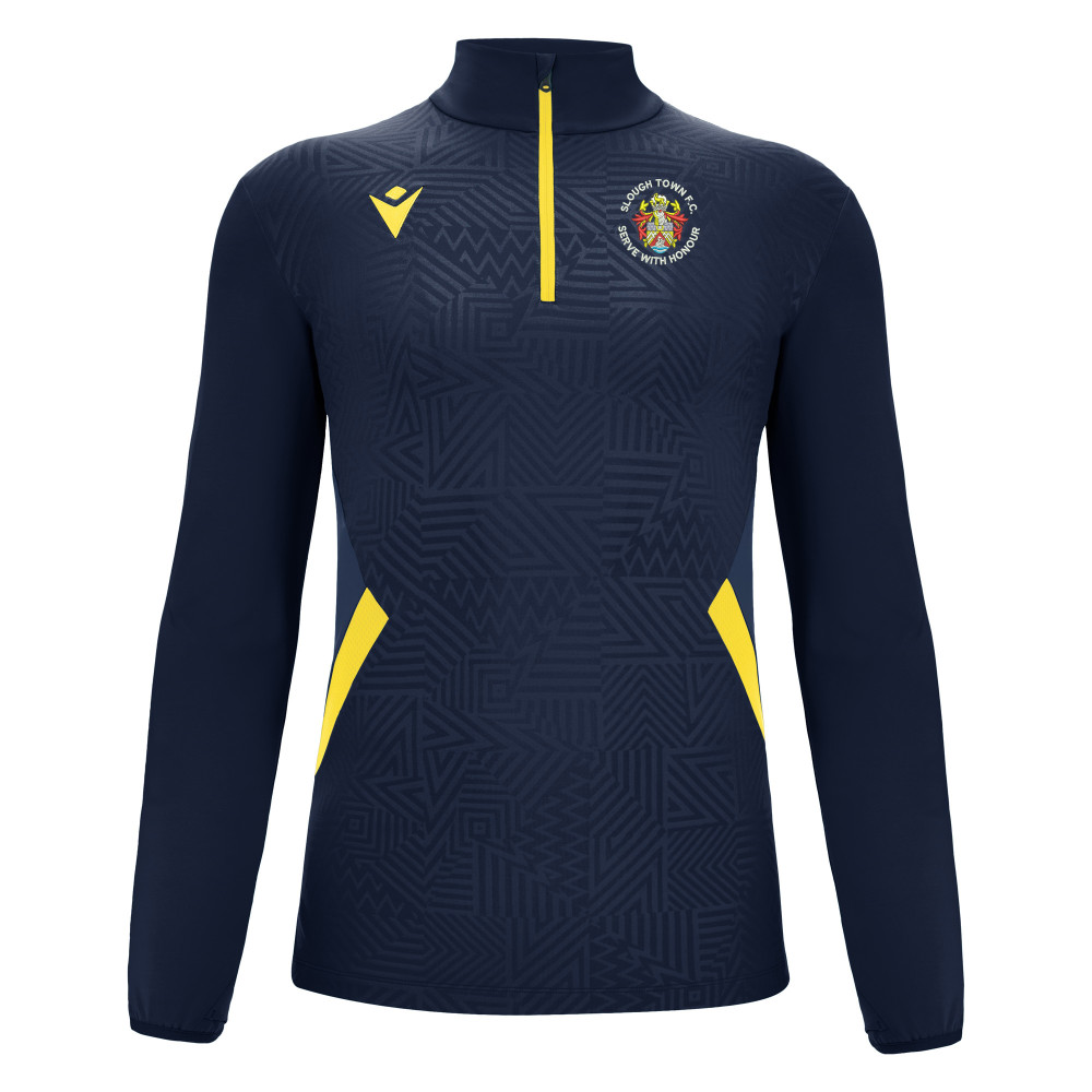 Slough Town EDS - FRASER 1/4 zip top (Navy/Yellow)