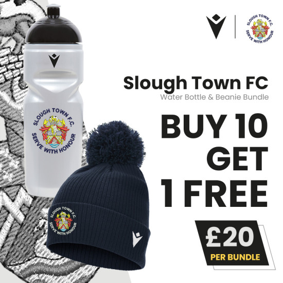 Slough Town FC - Water Bottle & Beanie Bundle