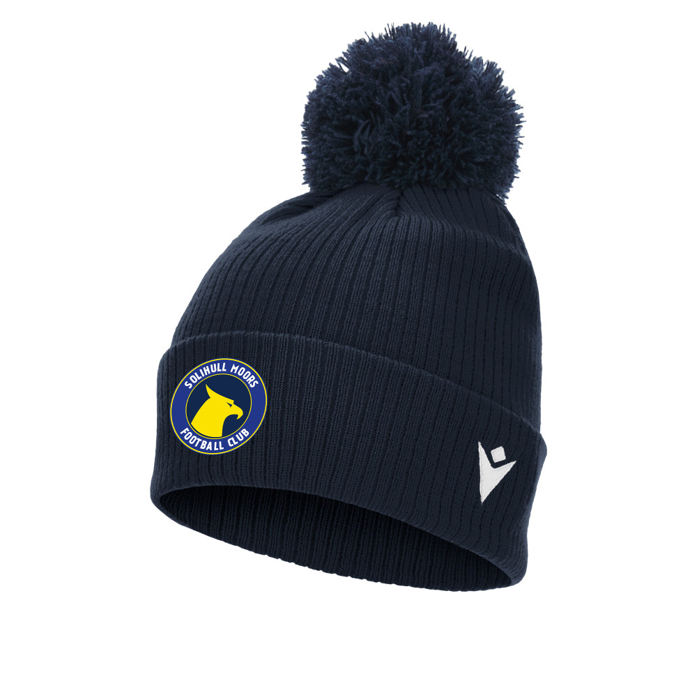 Solihull Moors FC Youth & Juniors - SNOW pompom beanie (Navy)