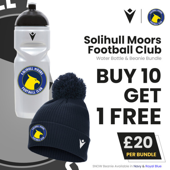 Solihull Moors FC - Water Bottle & Beanie Bundle