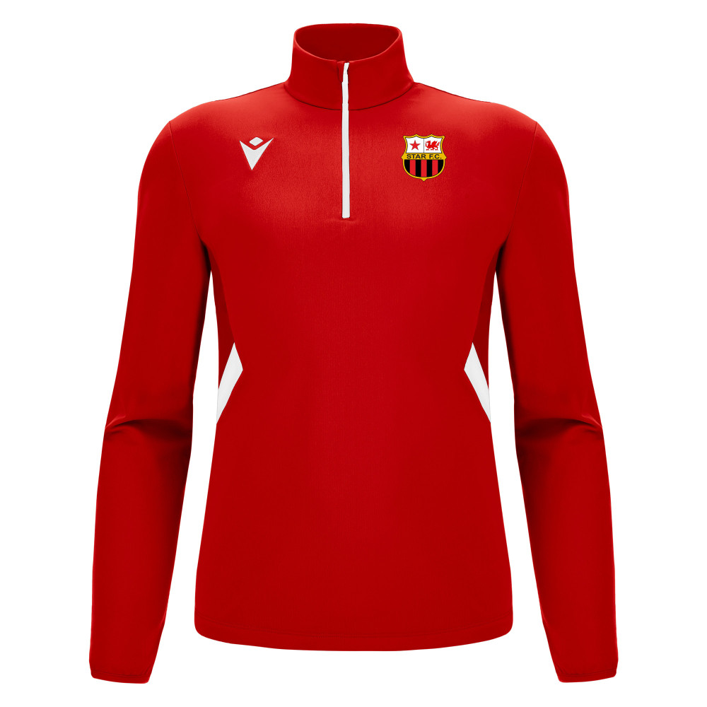 Star FC - PIAVE 1/4 zip top (Red/White)