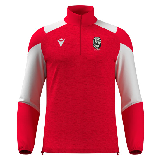 Sully Sports FC - CUZCO 1/4 zip top (Red/White)