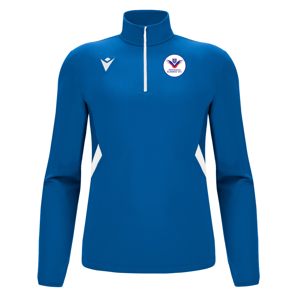 Trethomas Bluebirds AFC - PIAVE 1/4 zip top (Royal/White)