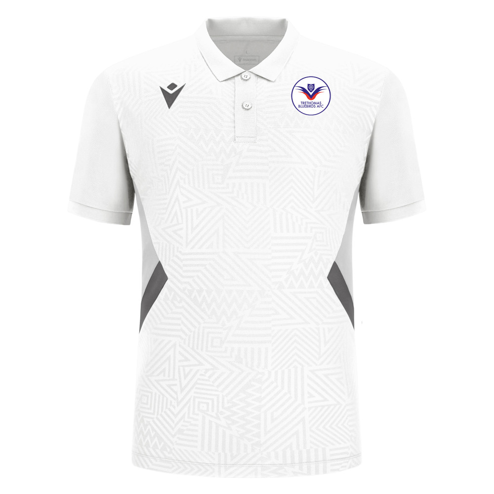 Trethomas Bluebirds AFC - RAP polo (White/Anthracite)