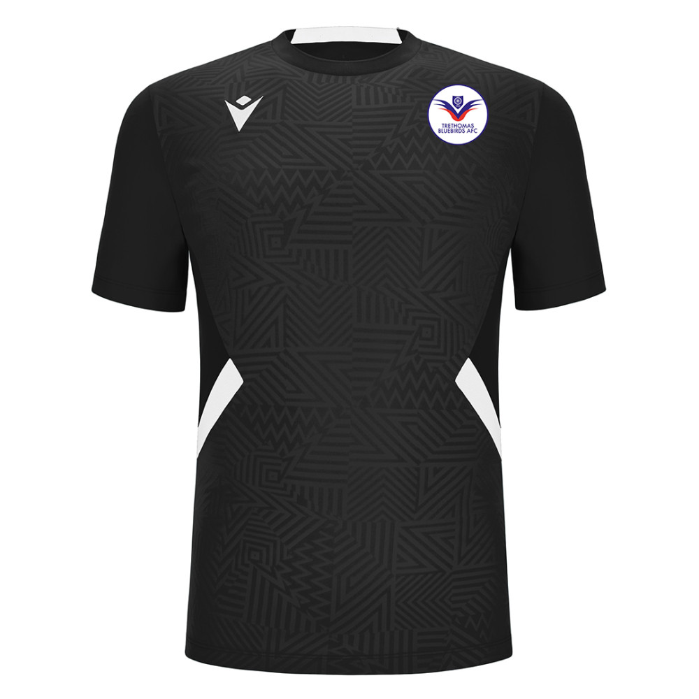 Trethomas Bluebirds AFC - SHEDIR shirt (Black/White)