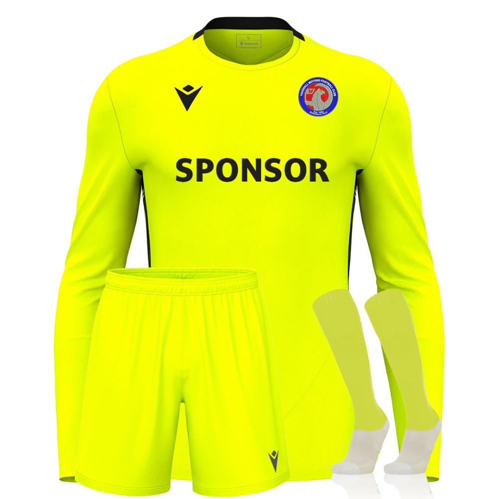 Vauxhall FC - Neon Yellow Goalkeeper Kit Pack (Argo)