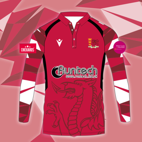 Wales Over 50's Cricket - HUTTON Match Day Shirt (Long Sleeve)