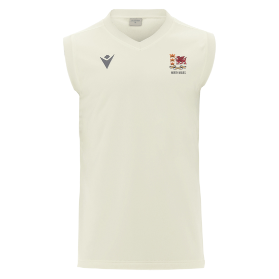 Wales Over 50's Cricket - BROAD slipover (Cream) - NORTH WALES