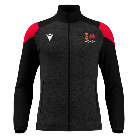 Wales Over 50's Cricket - VANIR full zip top (Black/Red)