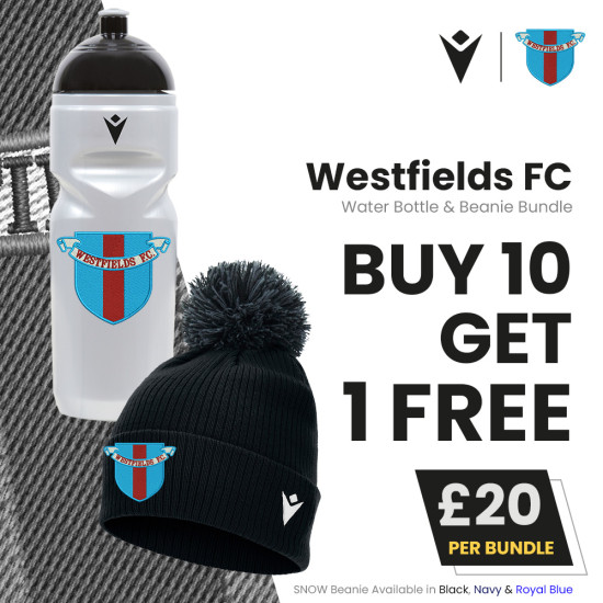 Westfields FC - Water Bottle & Beanie Bundle