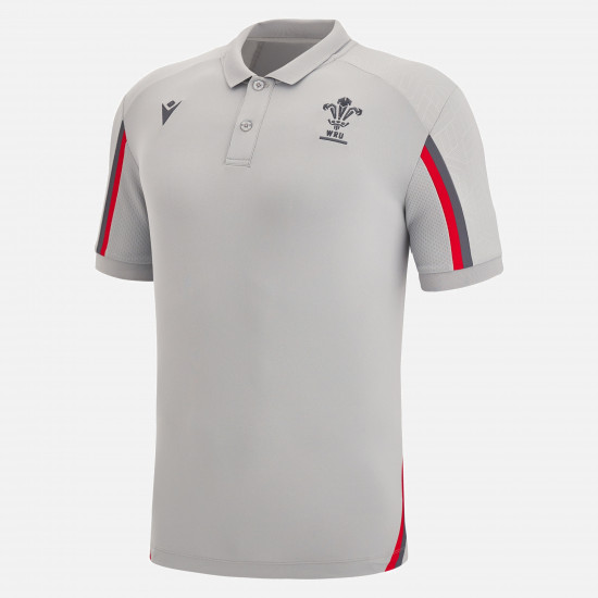 Welsh Rugby 2022/23 grey travel tech polo